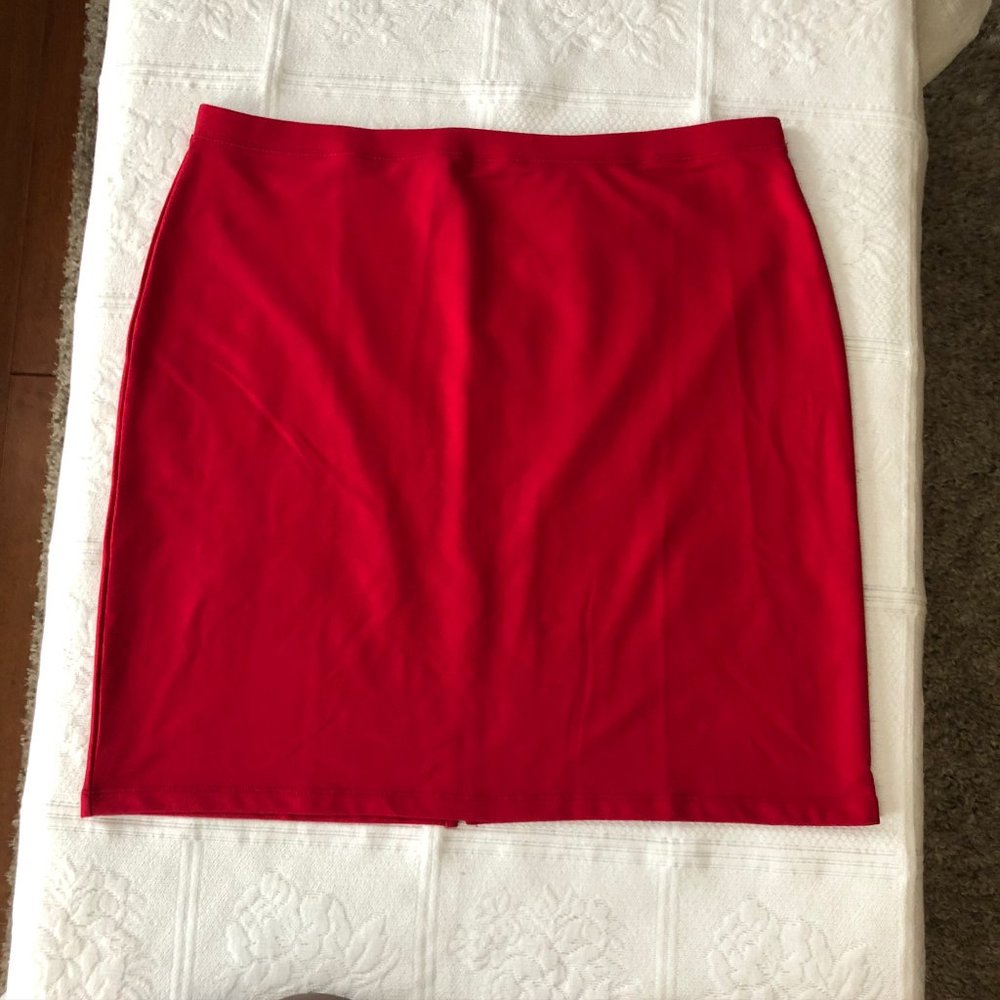 NEW! Susan Graver French Terry Slim Skirt XL - Picture 10 of 12